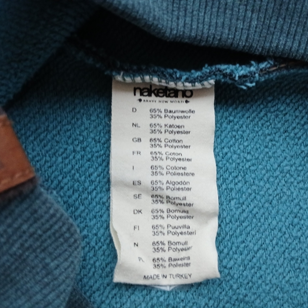 NAKETANO Brave New Word Ladies Hoodie. Size M - Picture 12 of 14